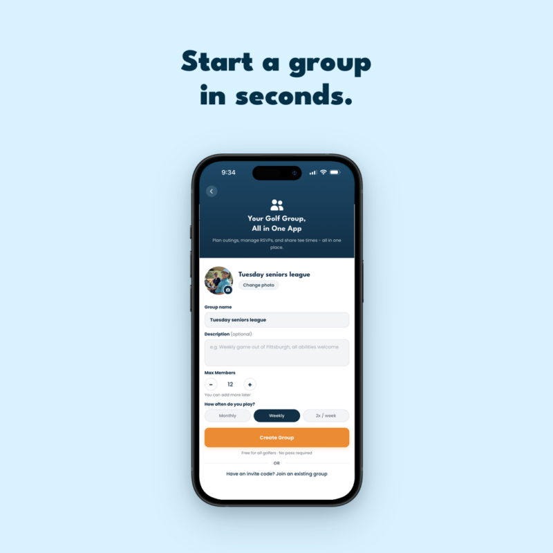 App Start a Group